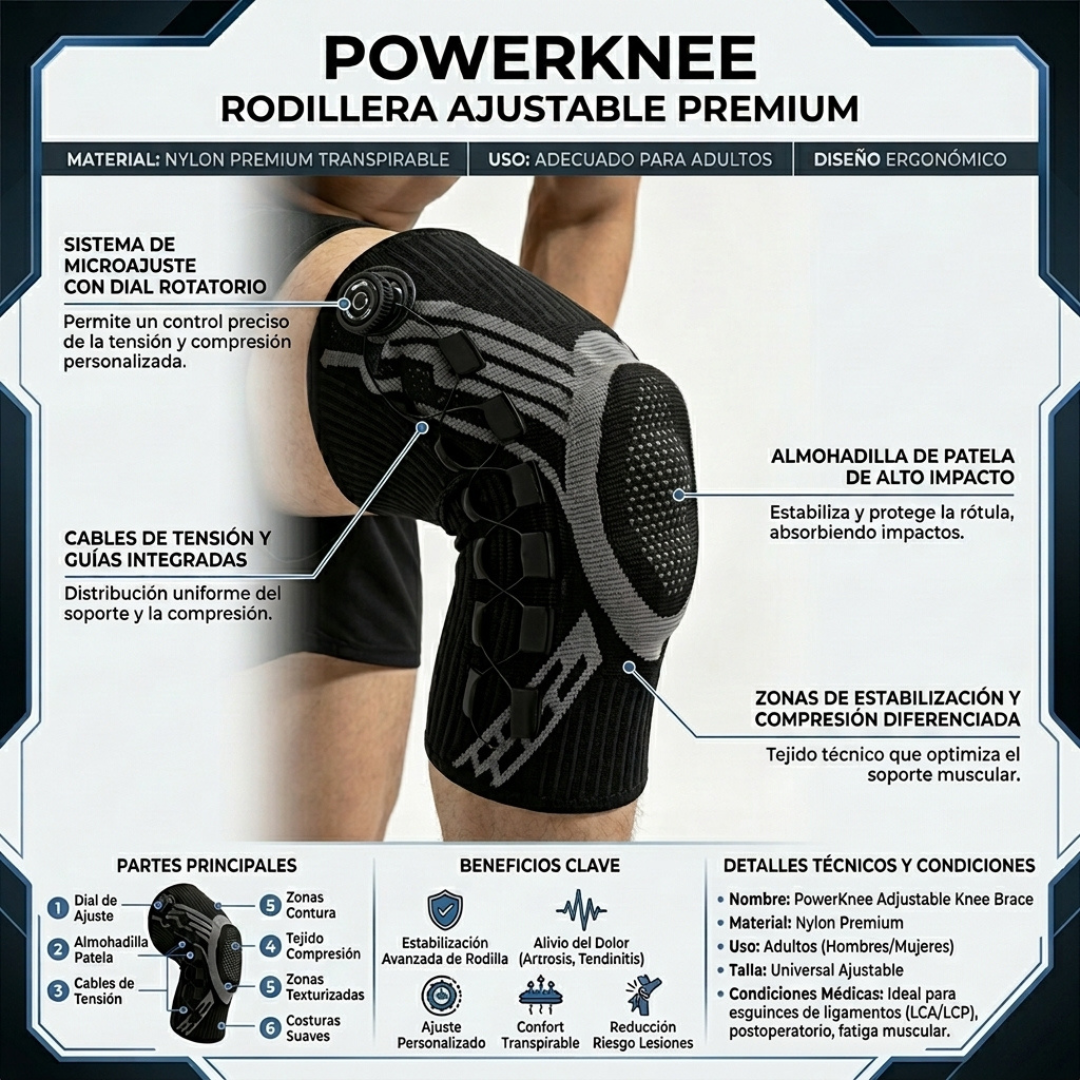 Rodilleras PowerKnee Ajustables